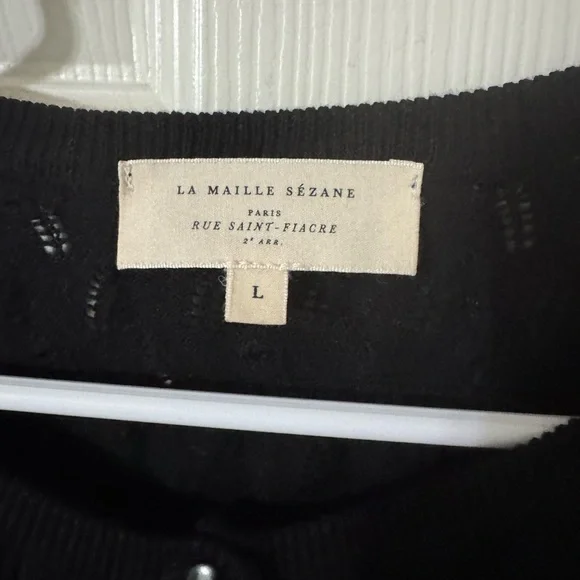 Sézane Philippe black cardigan - Picture 5 of 8